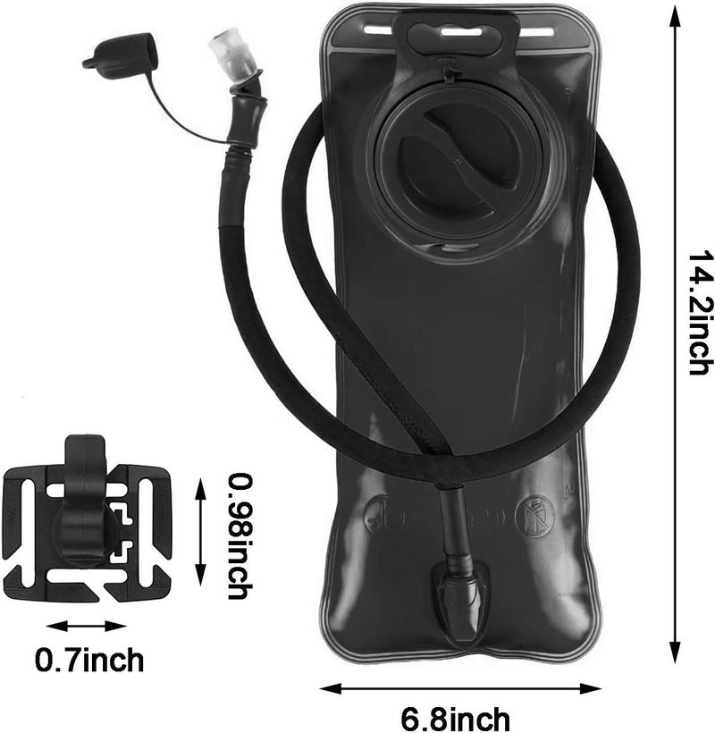 HEIKLN Hydration Bladder 2L-3L,Leak Proof Water Reservoir with Insulated Sleeve, BPA Free Military Water Storage Bladder Bag Hydration Pack Replacement,Great for Bicycling Hiking Camping Hunting Running - Image 2